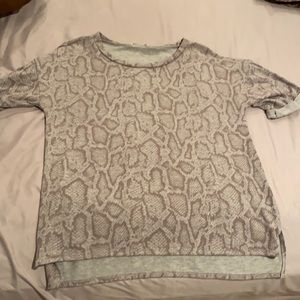snake print top